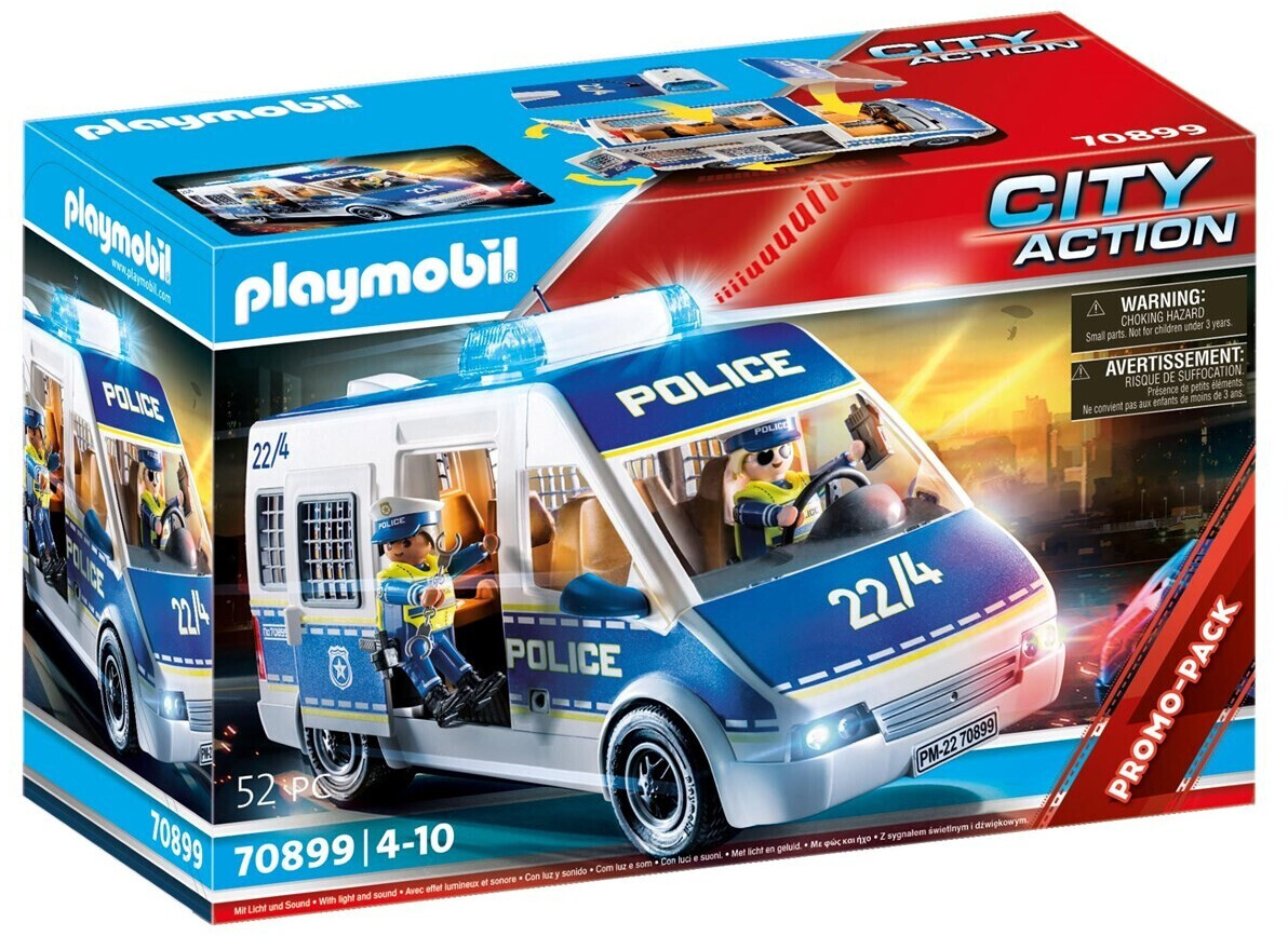 Playmobil Fourgon de police avec effets lumineux et sonores (70889)