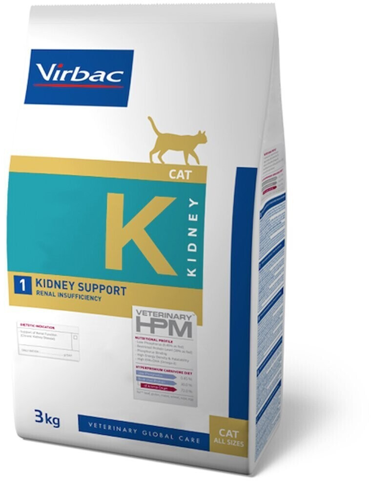 Virbac Veterinary HPM Kidney Support 1 for cats 3kg