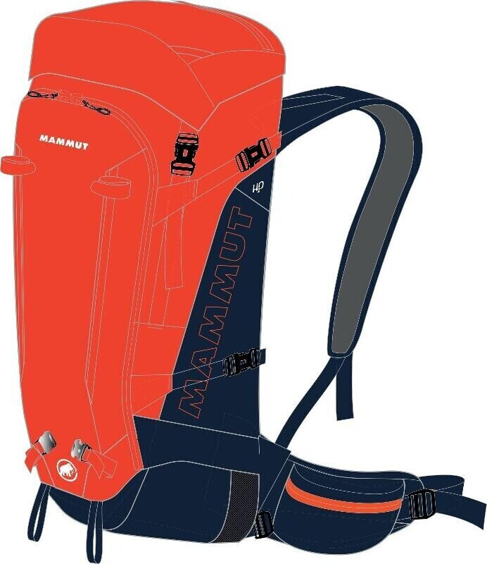 Mammut Trion Spine 50L hot red/marine