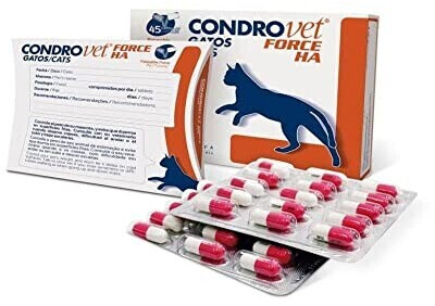 Bioiberica Condrovet Force HA for cats 45 Capsules