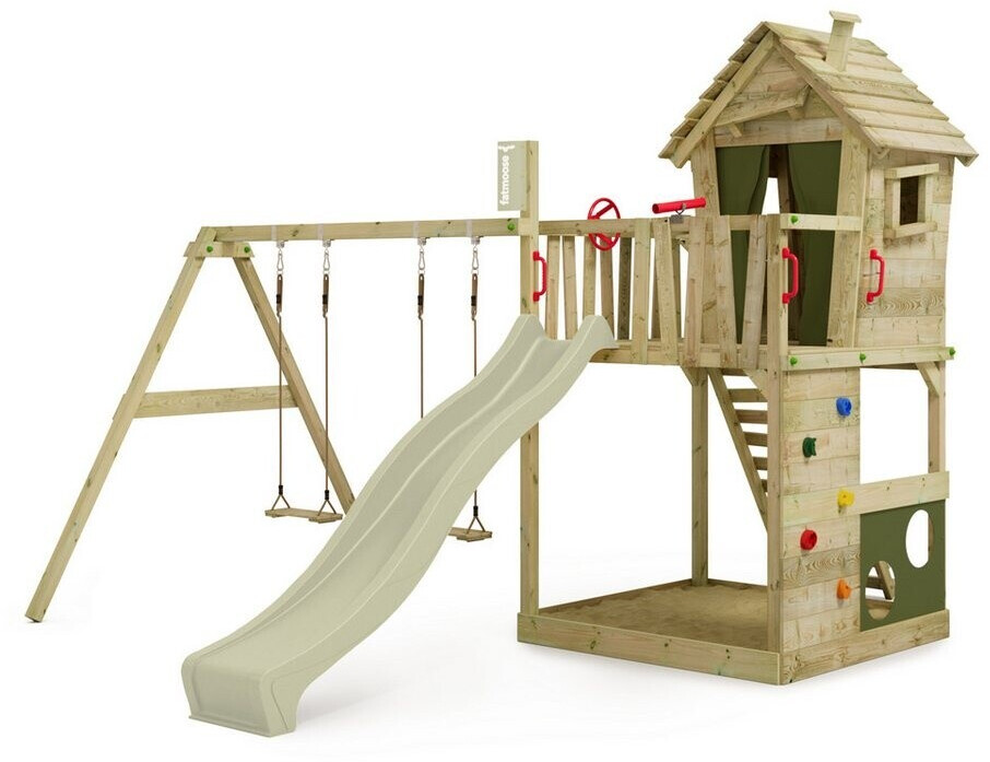 Fat Moose Tour de jeux avec toboggan HappyHome vert pomme