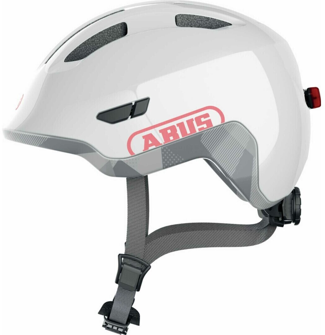 Photos - Bike Helmet ABUS Smiley 3.0 ACE LED shiny white 