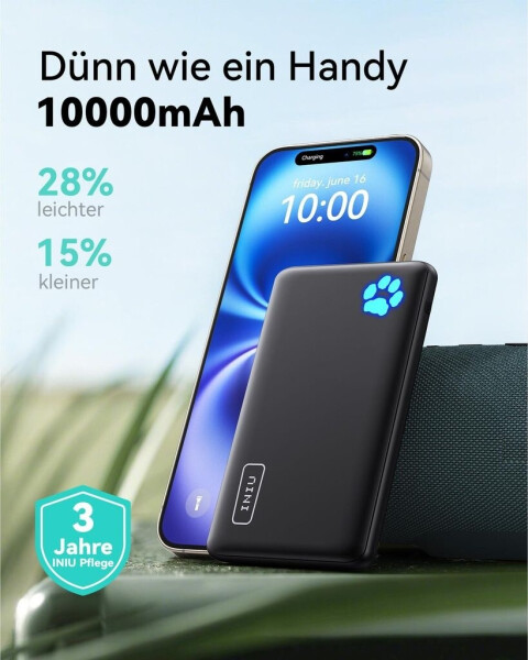 INIU BI-B41 10.000 mAh Schwarz, Bild 2