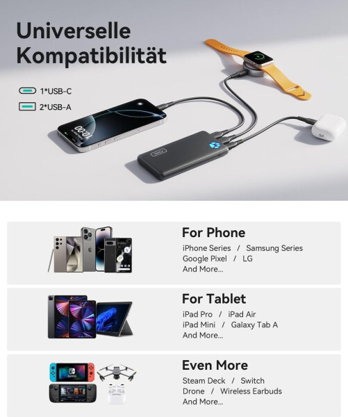 INIU BI-B41 10.000 mAh Schwarz, Bild 6