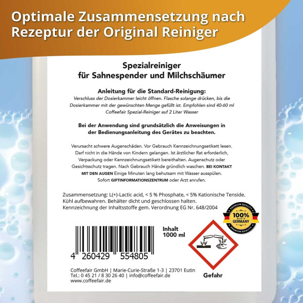 Neutral Flüssig-Reiniger für Milchaufschäumer klar (1 Liter), Bild 5
