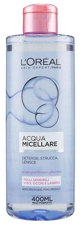 L'Oréal Skin Expert Micellar Acqua Micellare Pelli Sensibili (400ml) a €  4,05 (oggi)