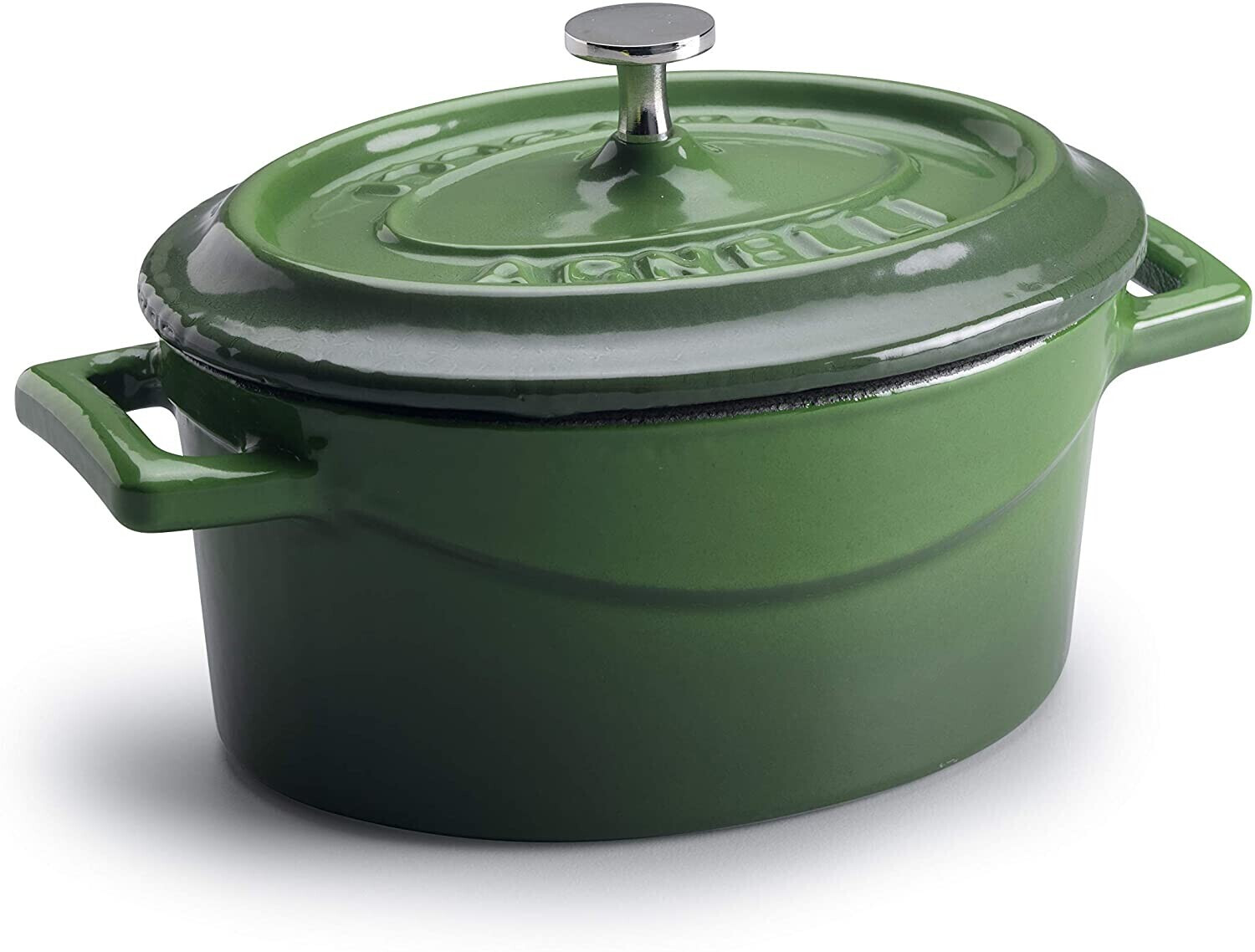Pentole Agnelli Slowcook Casserole oval 0,4 L green