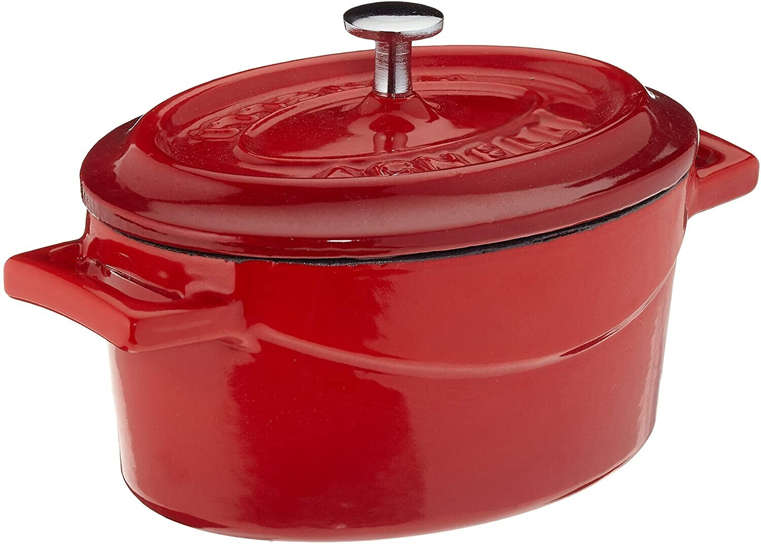 Pentole Agnelli Slowcook Casserole oval 0,4 L red