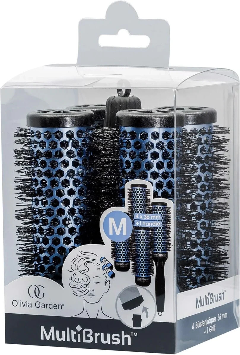 Olivia Garden MultiBrush Set Blau Ø 36 mm
