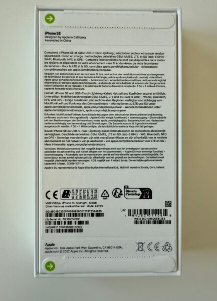 Apple iPhone SE (2022) 128GB Mitternacht, Bild 21