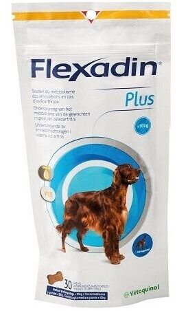 Vetoquinol Flexadin Plus chiens moyens et grands chiens >10 kg 30 bouchées