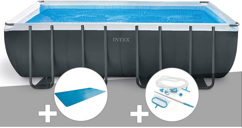Intex Pools Ultra XTR rectangulaire 549 x 274 x 132 cm (26356) bâche à bulles + kit d'entretien