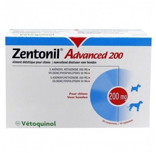 Vetoquinol Zentonil Advanced 200 pour chiens 30 comprimés