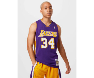 Camiseta Shaquille O'Neal. Ángeles Lakers. #34. Temporada 1999-00. Morada.  Hardwood Classics.
