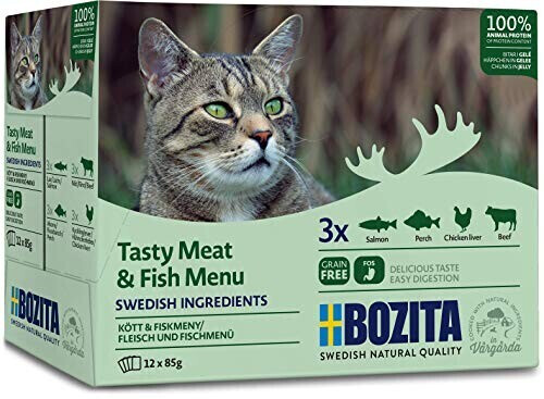 Bozita Tasty Fish & Meat Menu Multipack 12x85g