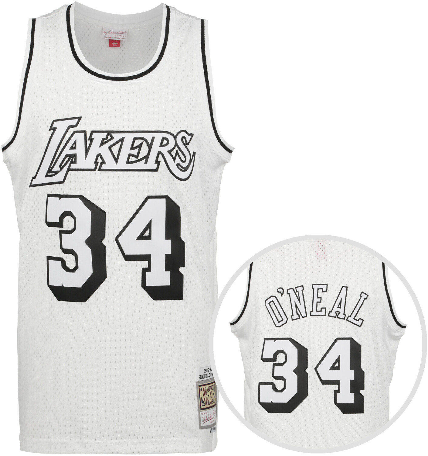 Mitchell & Ness NBA Los Angeles Lakers Swingman Jersey Shaquille O'Neal white/black