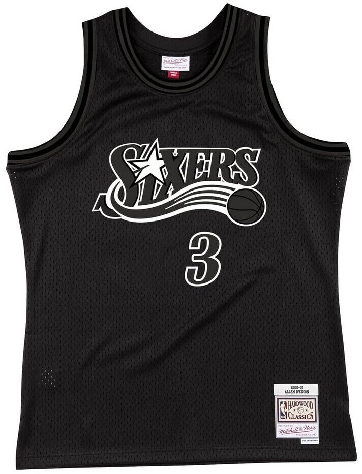 Mitchell & Ness White Logo Swingman Allen Iverson Philadelphia 76ers 2000-01 Jersey
