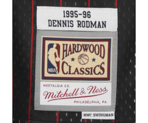 Shop Mitchell & Ness Chicago Bulls Dennis Rodman 1995-1996 Alternate  Swingman Jersey SMJYGS18150-CBUBLCK95DRD black