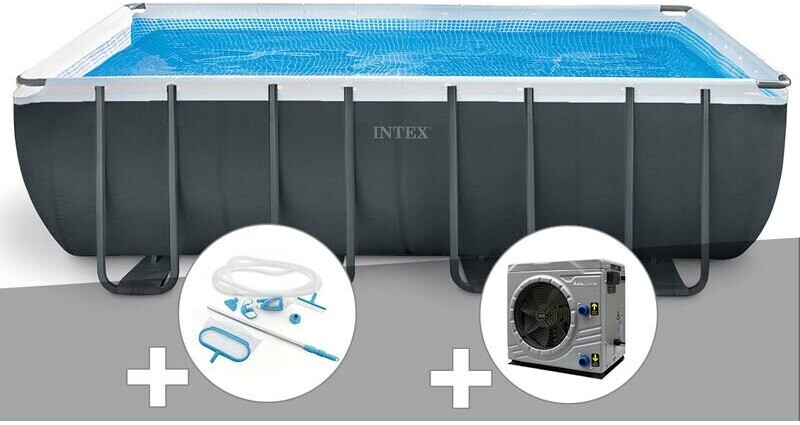 Intex Ultra XTR Frame rectangulaire 549 x 274 x 132 cm (26356GN) kit d'entretien + pompe à chaleur