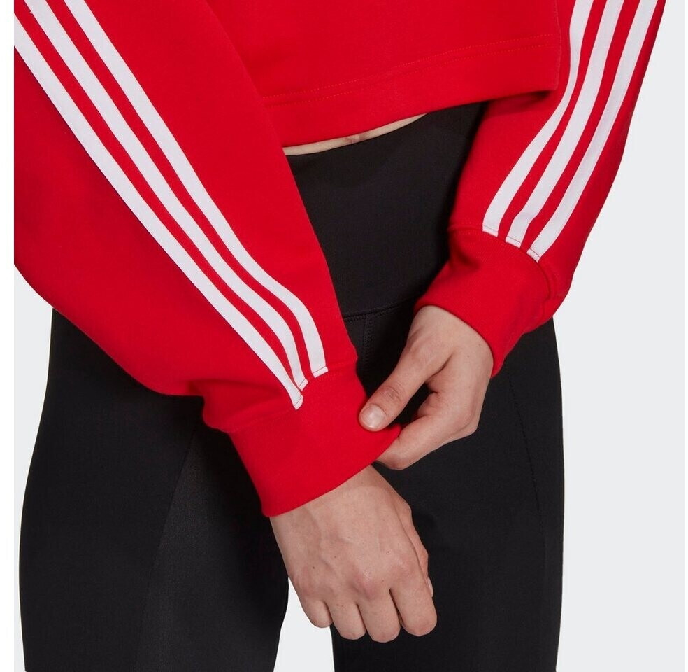 Originals adicolor cropped sales hoodie in red