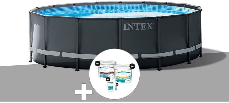 Intex Ultra XTR Frame ronde 488 x 122 cm (26326GN) kit de traitement au chlore