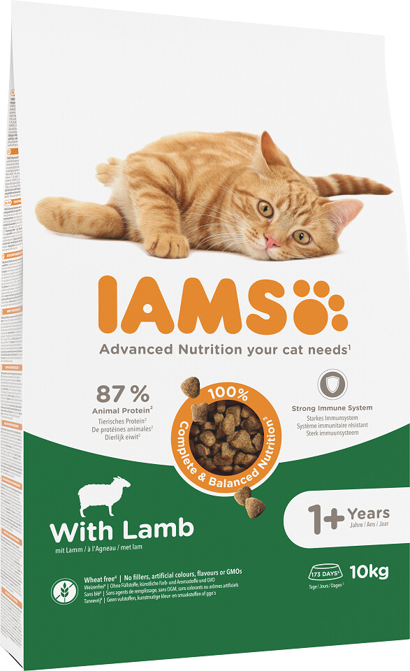 IAMS for Vitality Adult Lamb Cat Food 10kg au meilleur prix sur idealo