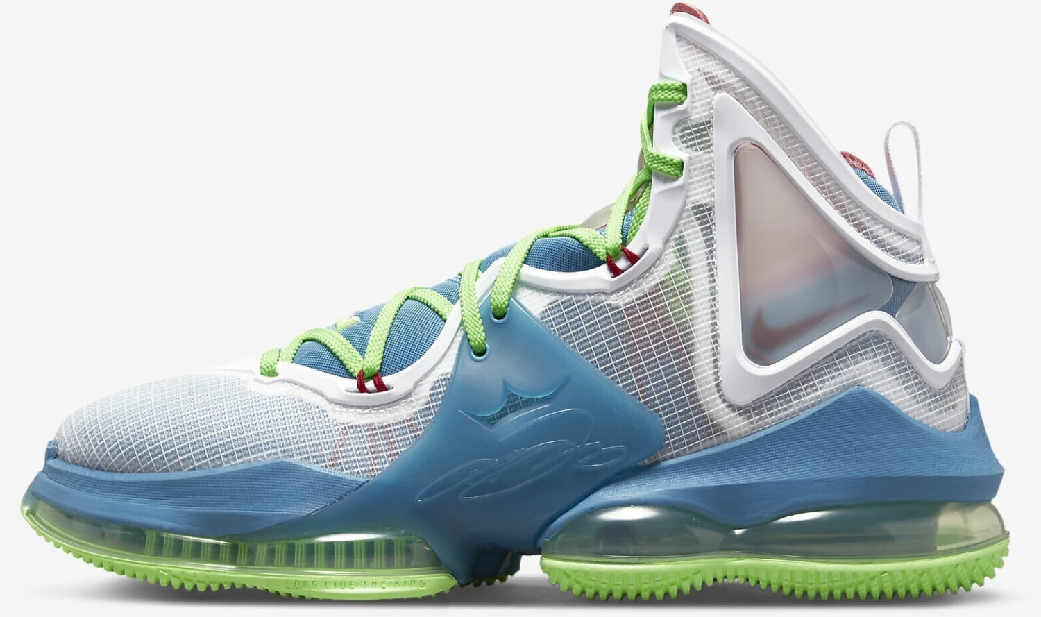 Nike LeBron 19 DC9339 dutch blue lime glow white pomegranate ab