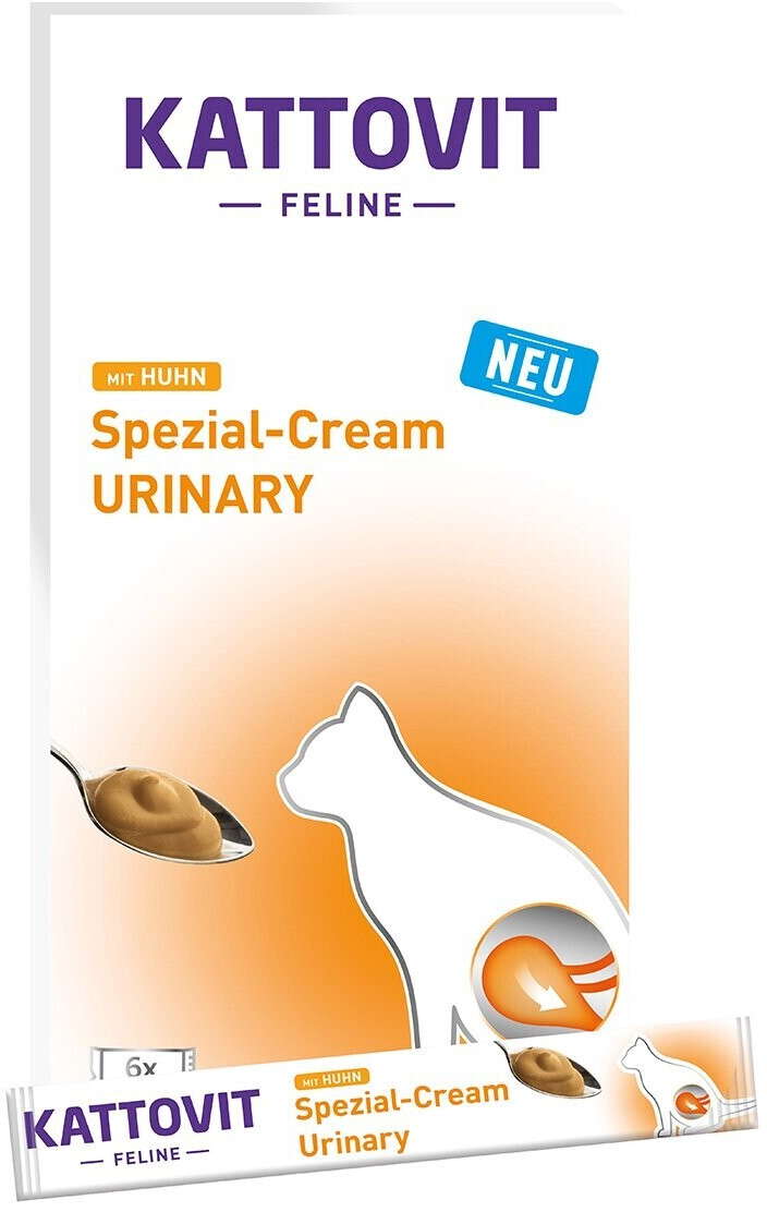 Kattovit Feline Diet Urinary with Chicken Special-Cream 6x15g