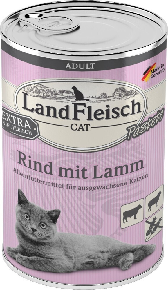 Landfleisch Cat Pate Beef + Lamb