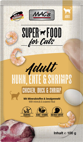 MAC's Cat Pouch Chicken, Duck & Shrimps 100g
