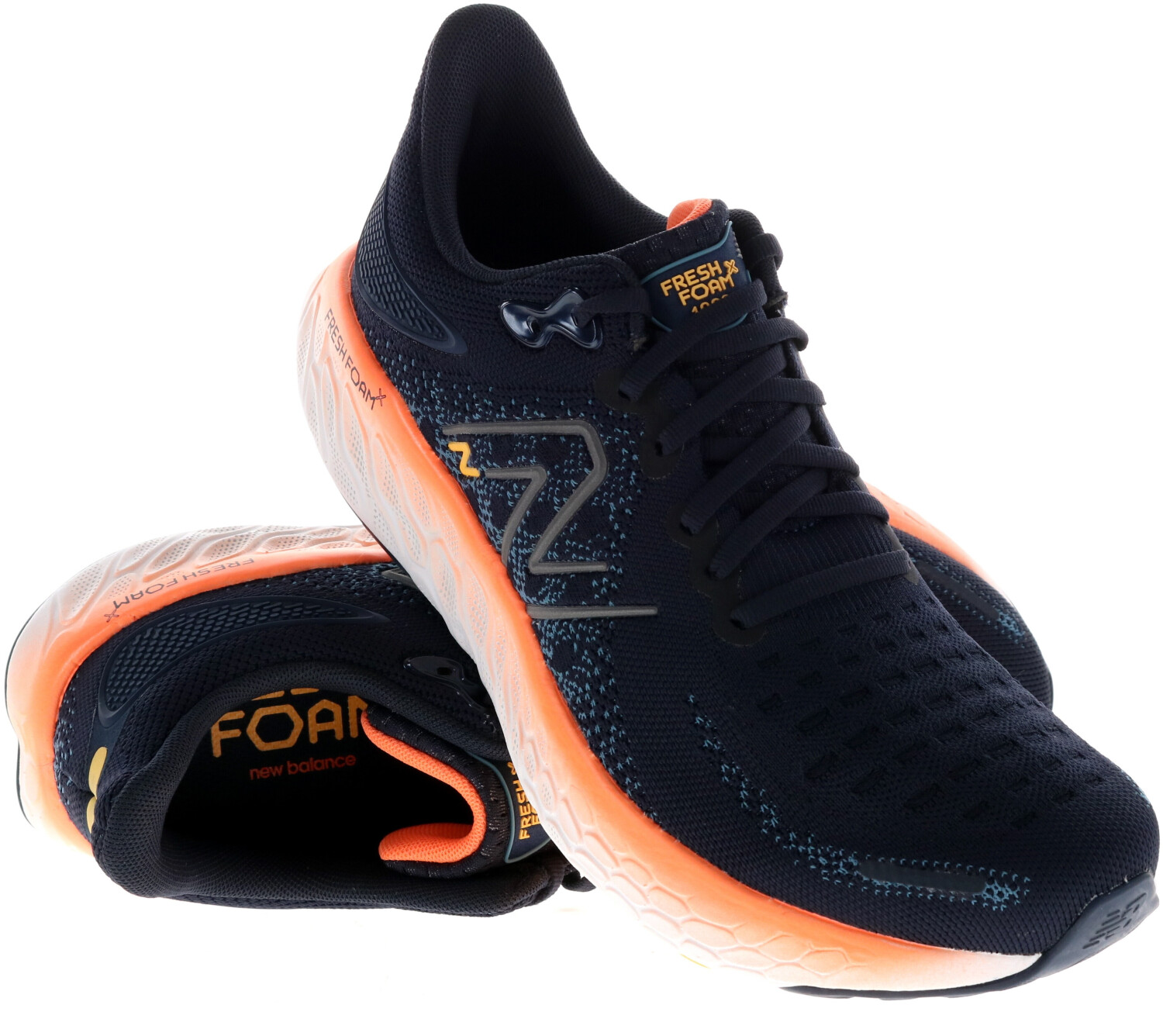 New Balance 1080 V12 M1080E12 eclipse vibrant orange spring tide ab 133 00 Preisvergleich bei idealo