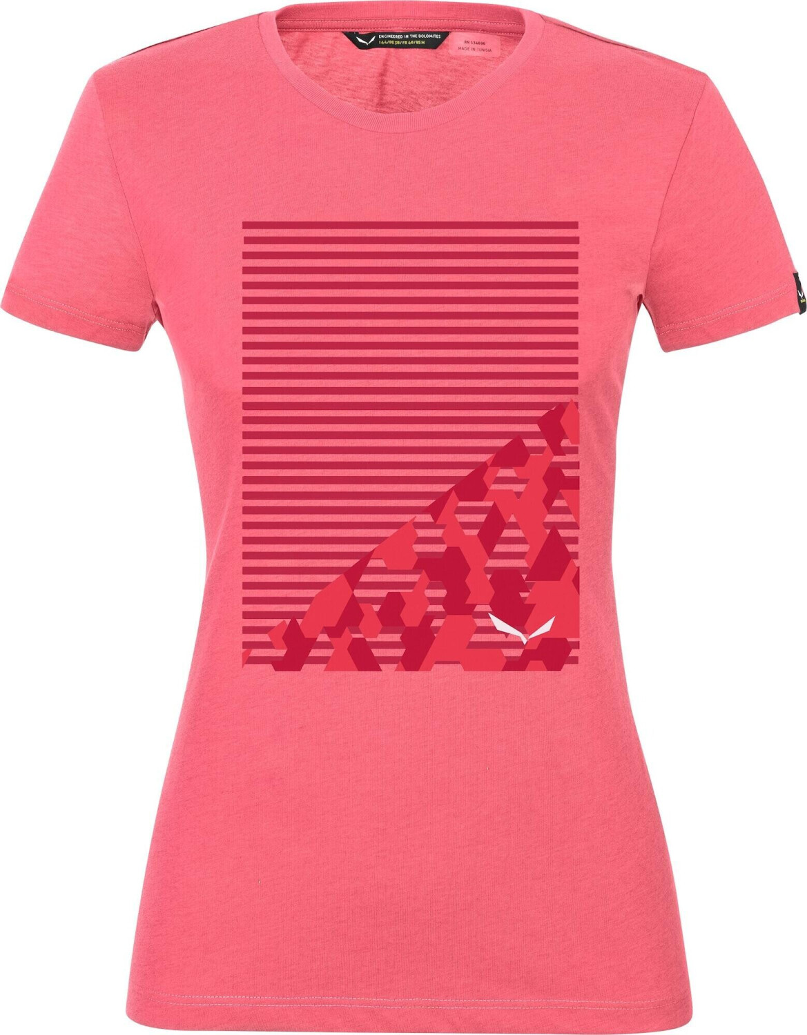 Salewa Geometric Dry'Ton T-Shirt calypso coral mel