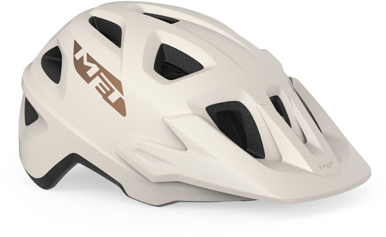 Photos - Bike Helmet MET Echo MIPS white/matte bronze 