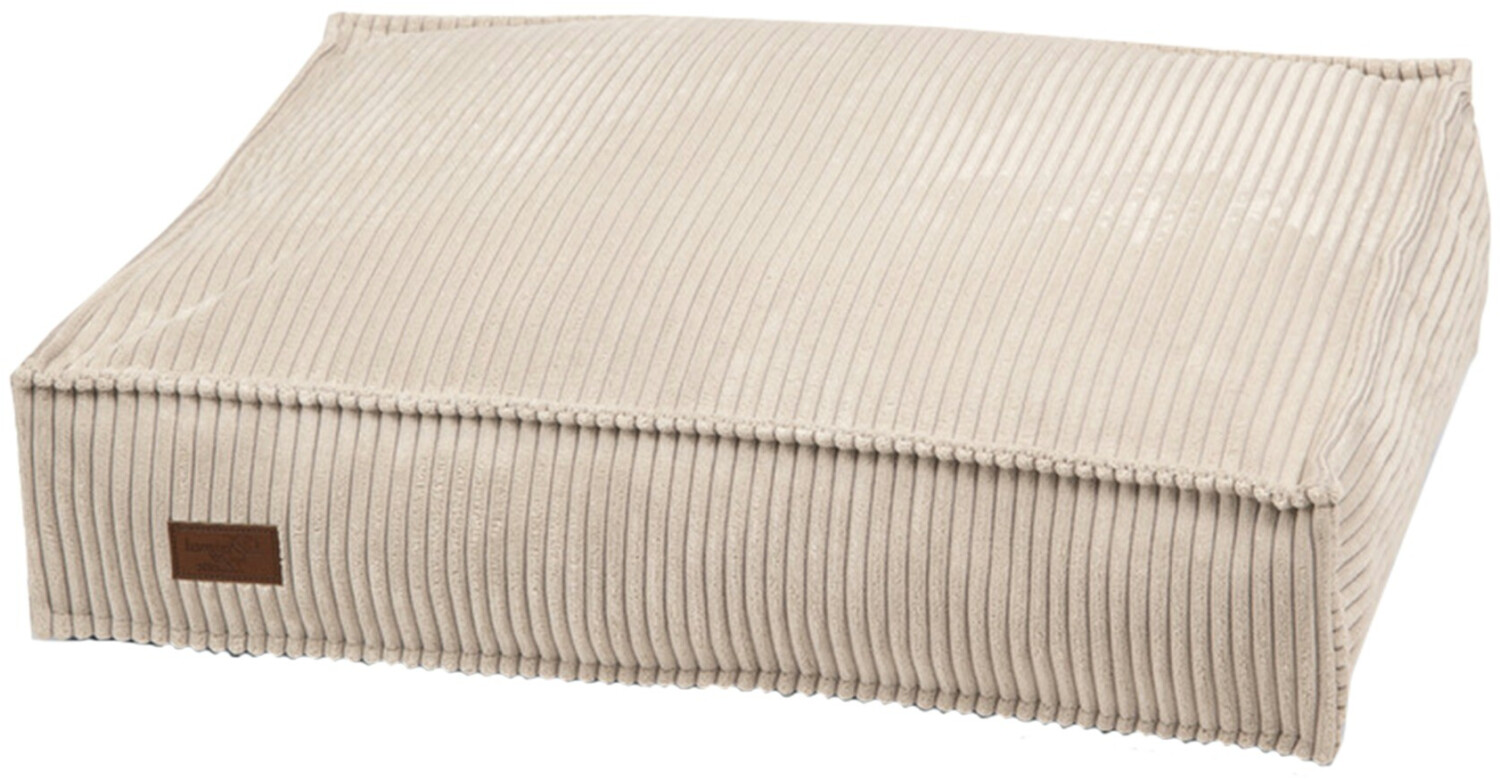 Designed by Lotte Dog cushion ribbed 70x55x15cm light grey