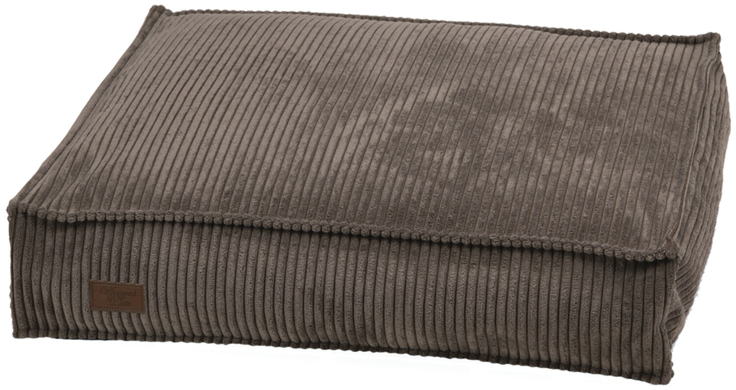 Designed by Lotte Dog cushion ribbed 70x55x15cm Brown