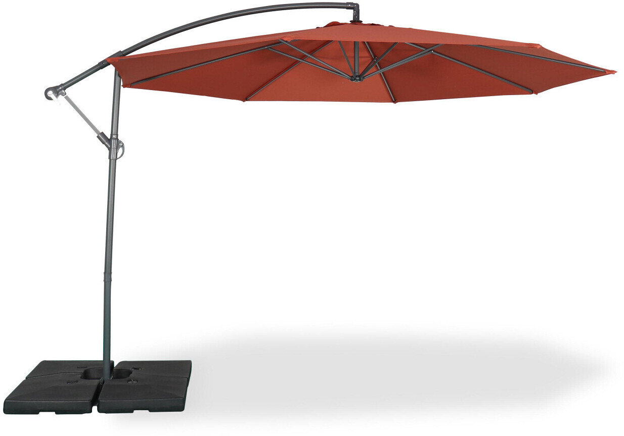 Alice's Garden Parasol rond Hardelot 3,5 m terracotta
