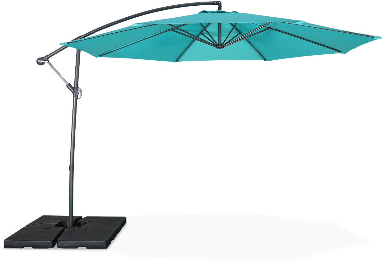 Alice's Garden Parasol rond Hardelot 3,5 m turquoise