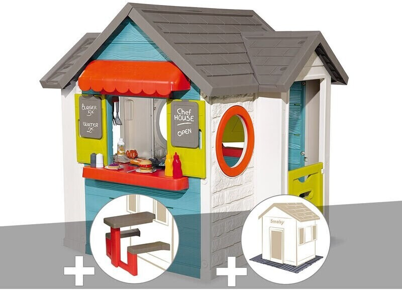 Smoby Chef House + table pique-nique + 2 sets of 6 slabs