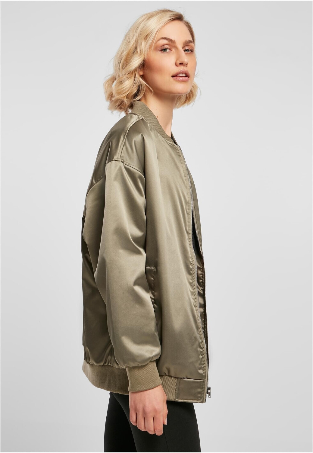 Oversized Classics Jacket bei Urban Bomber Ladies Satin (TB4745-03522-0037) softolive ab Preisvergleich 34,69 € |