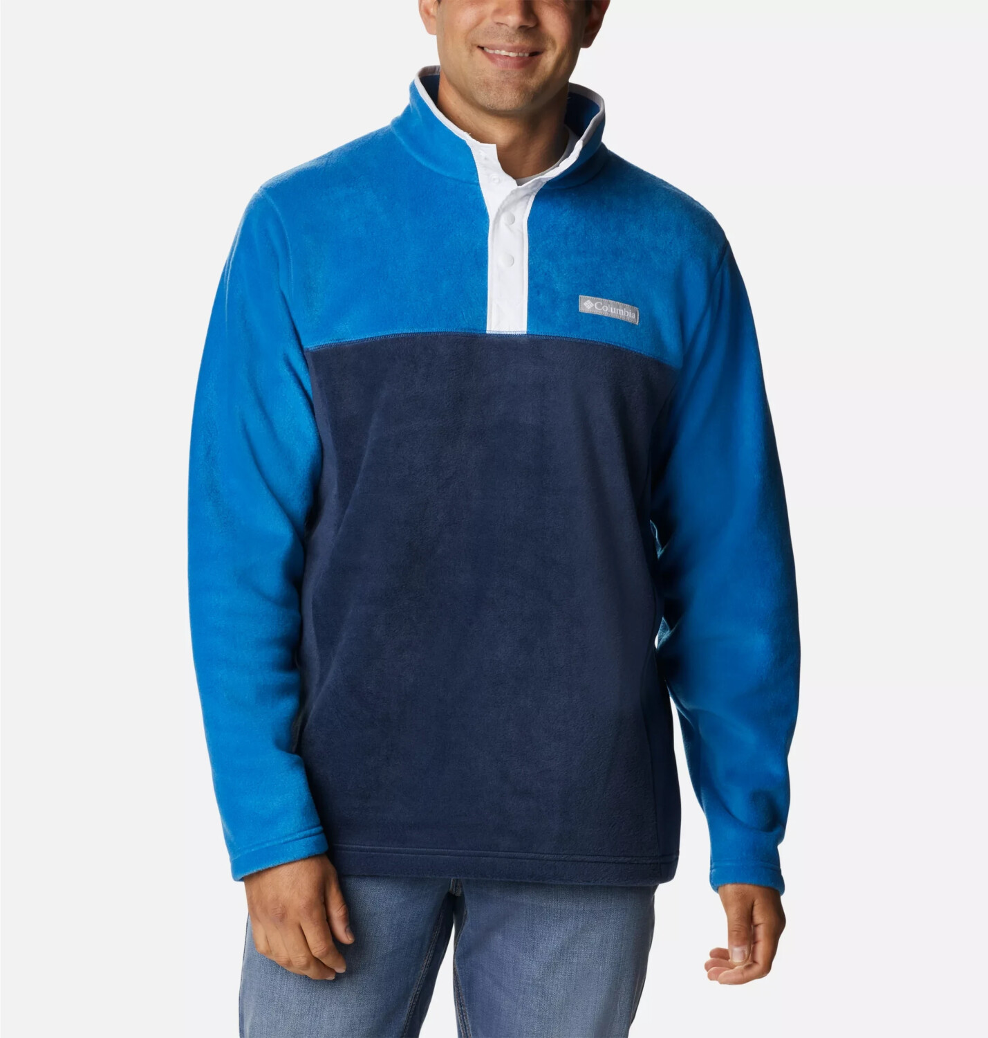 Columbia Steens Mountain Half Snap Fleece bright indigo/collegiate navy/white