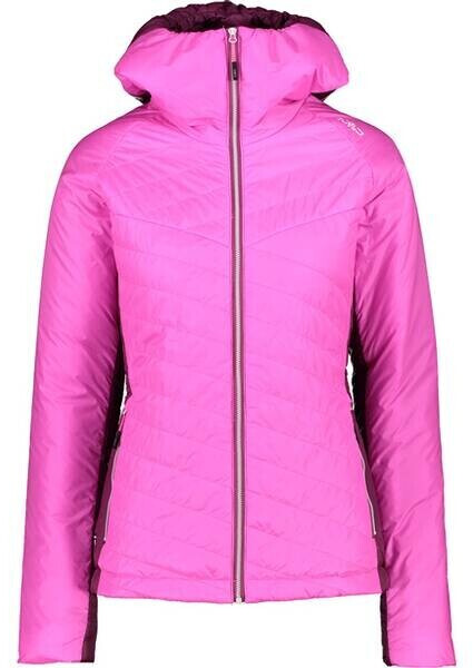 CMP Women's Unlimitech PrimaLoft Fixed Hood Quilted Jacket purple fluo