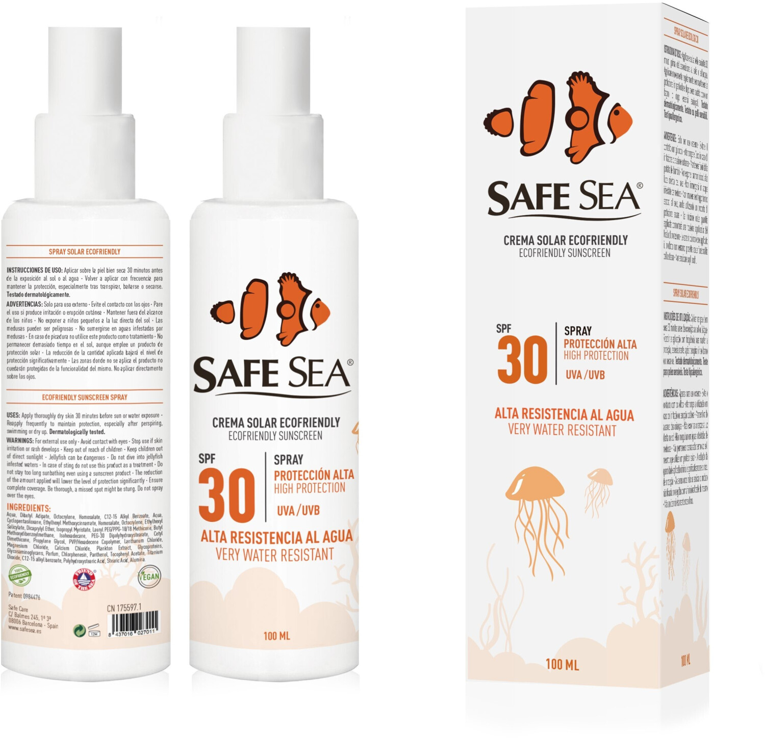 Safe Sea Ecofriendly Sunscreen Spray SPF 30