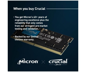 Buy Crucial 64GB Kit DDR5-4800 SODIMM CL40 (CT2K32G48C40S5