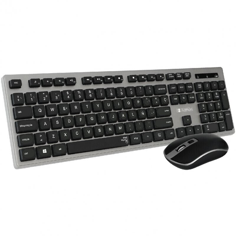Subblim Ergo Wireless Combo Silver/Black