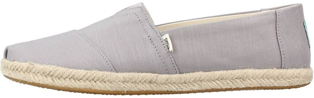 TOMS Shoes Espadrille Alpargatas Men vegan drizzle grey slubby