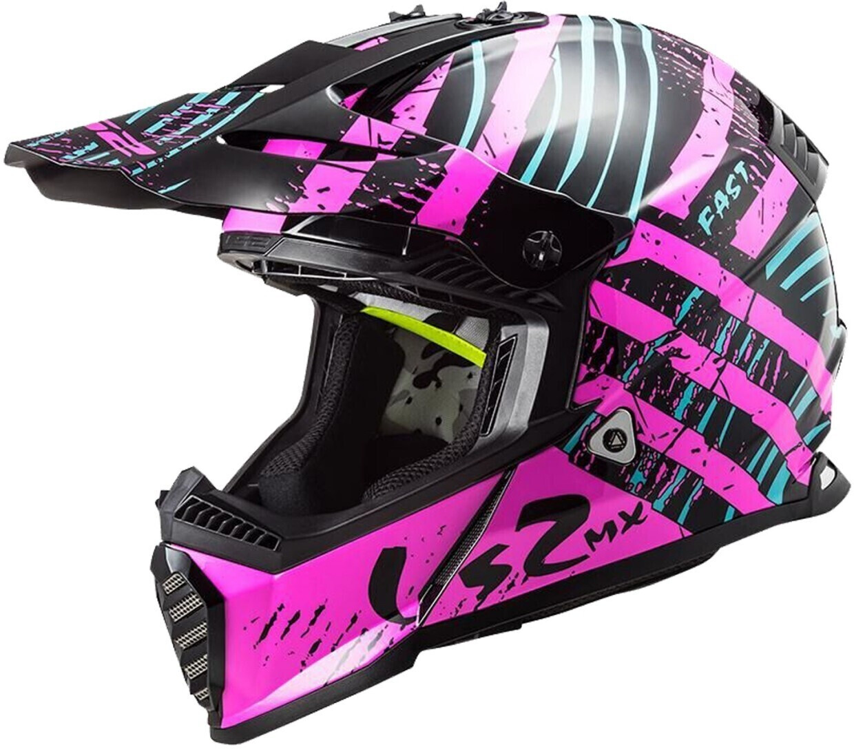 LS2 Fast Evo MX 437 Verve noir/rose