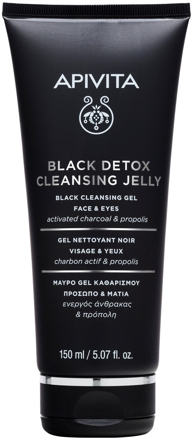 Photos - Other Cosmetics APIVITA Black Detox Cleansing Jelly Propolis & Carbon  (150ml)