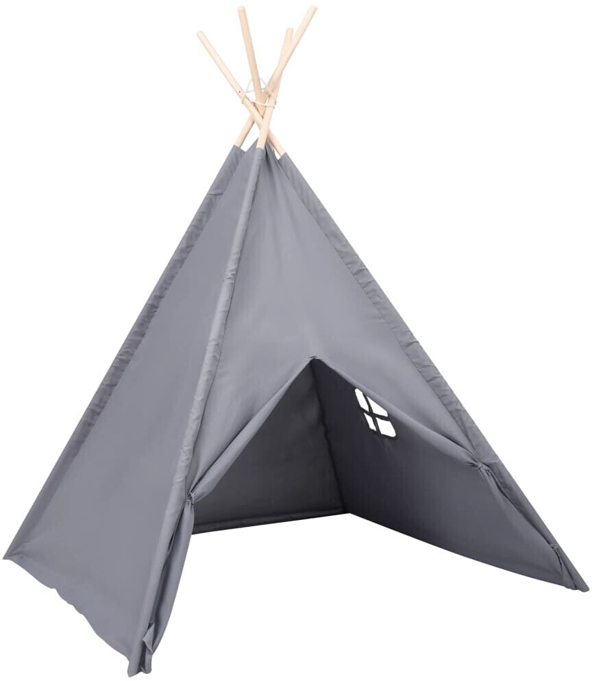 vidaXL Tipi avec sac gris
