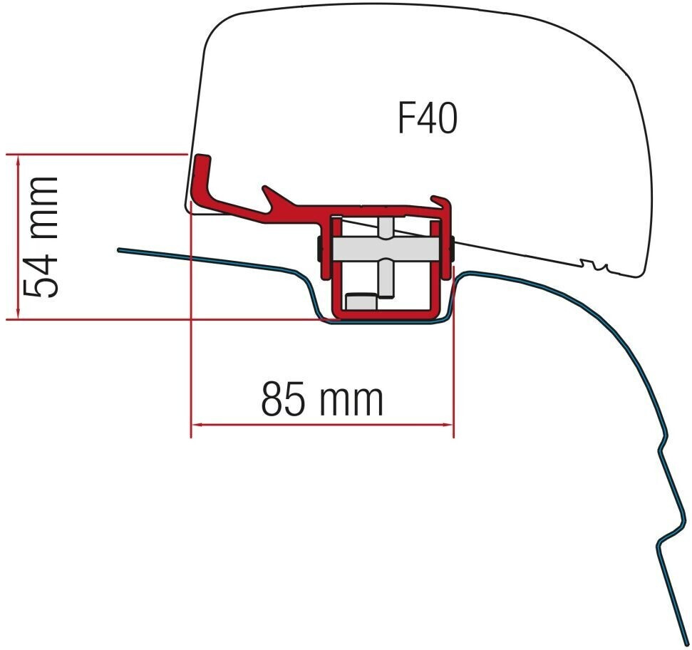 Fiamma Marquee Adapter F40 Kit VW