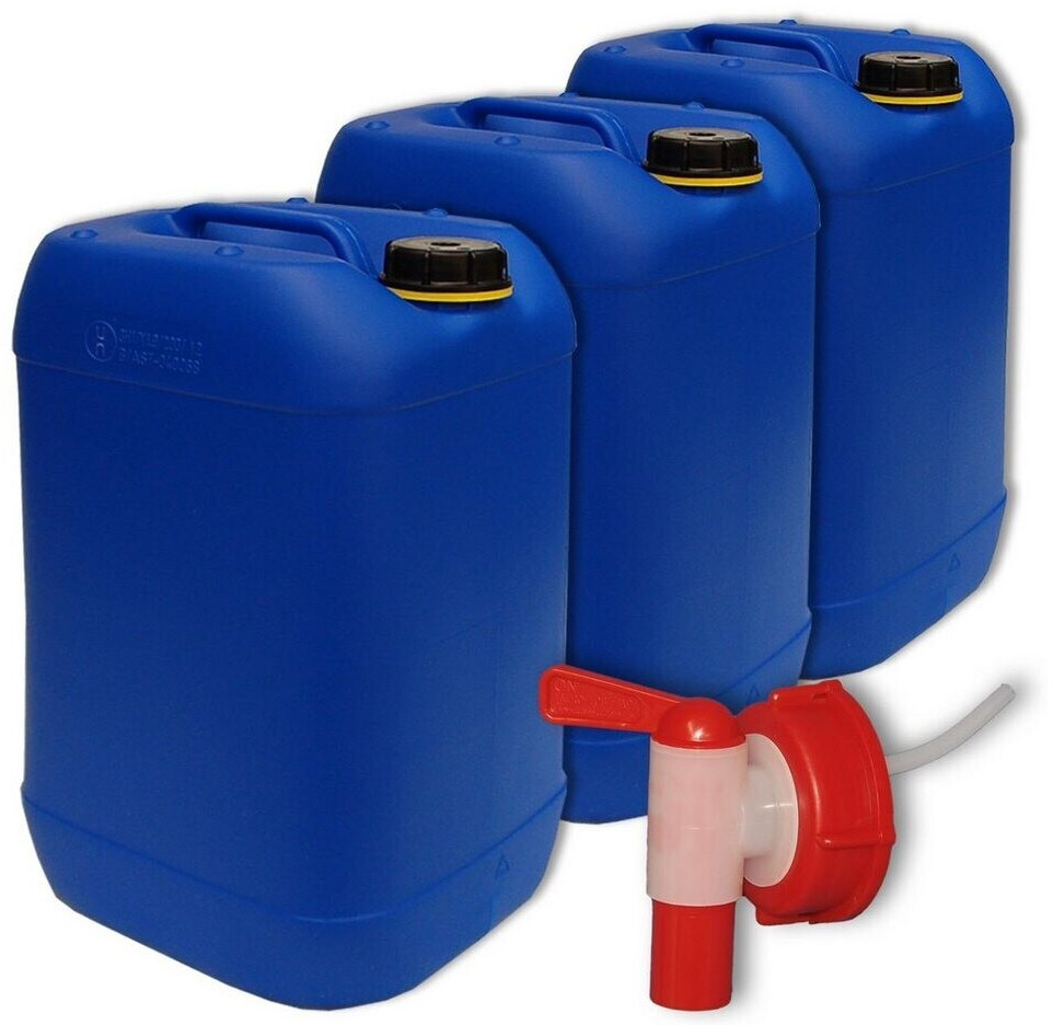 Relaxdays Wasserkanister mit Hahn, 25 Liter, Kunststoff bpa-frei